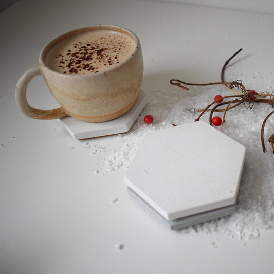 Granite Hexagon Coasters