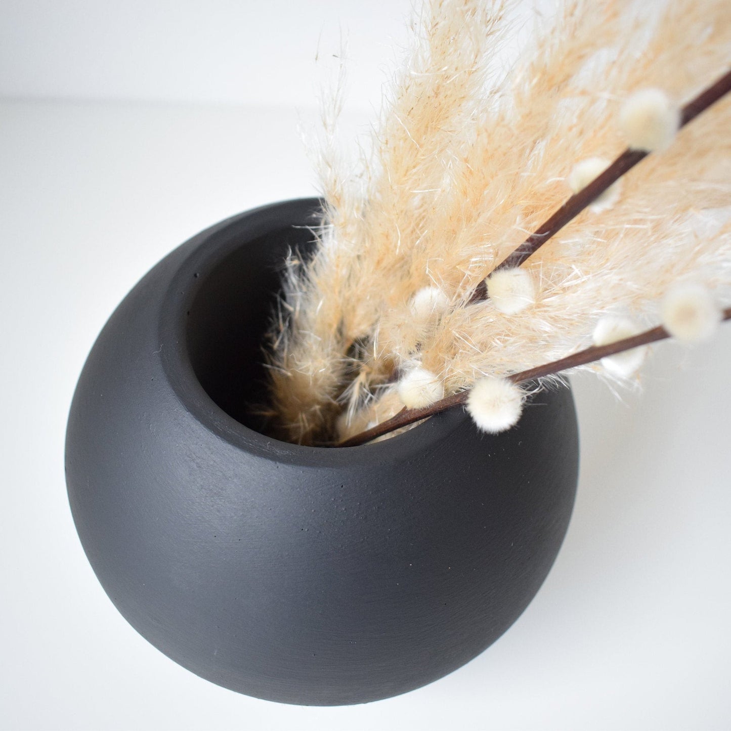 Concrete Ball Vase