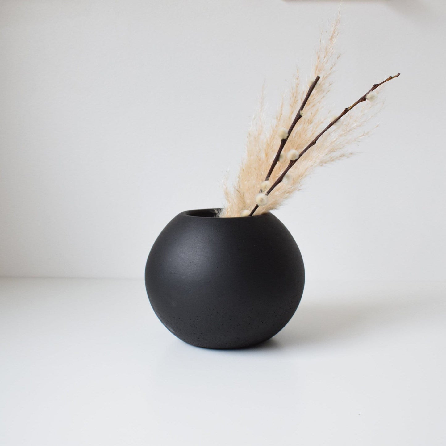 Concrete Ball Vase