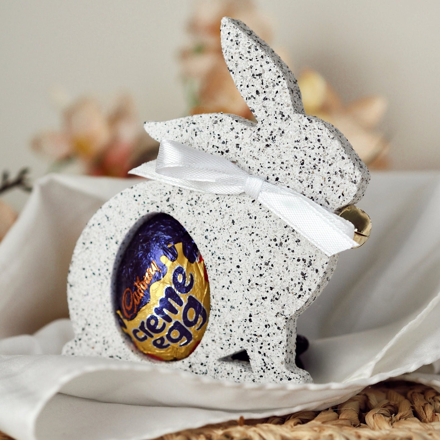 Concrete Easter Bunny Egg Holder