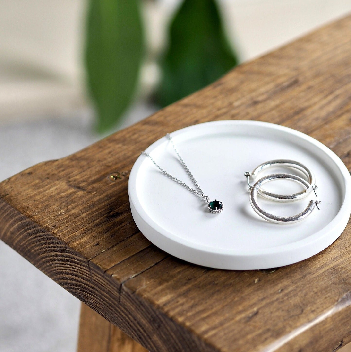 Concrete Mini Circle Tray