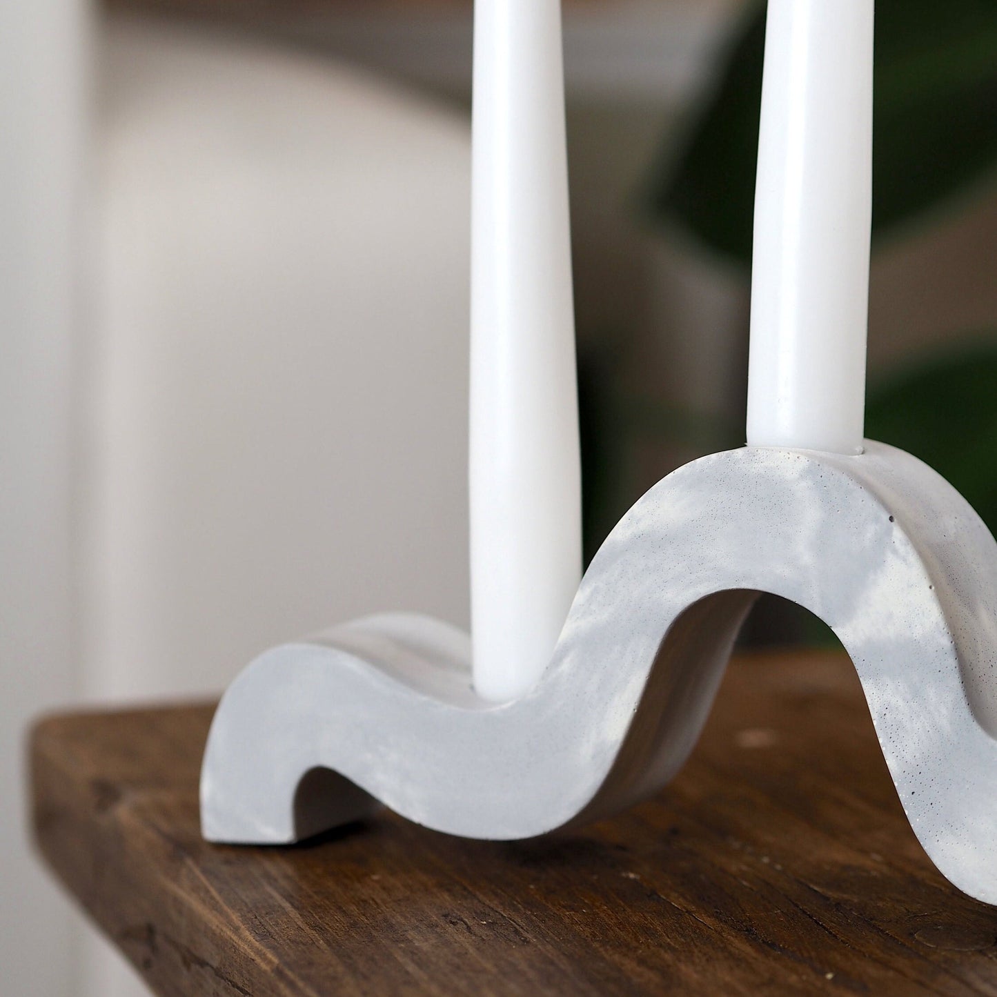Concrete Wiggle Candle Stick Holder