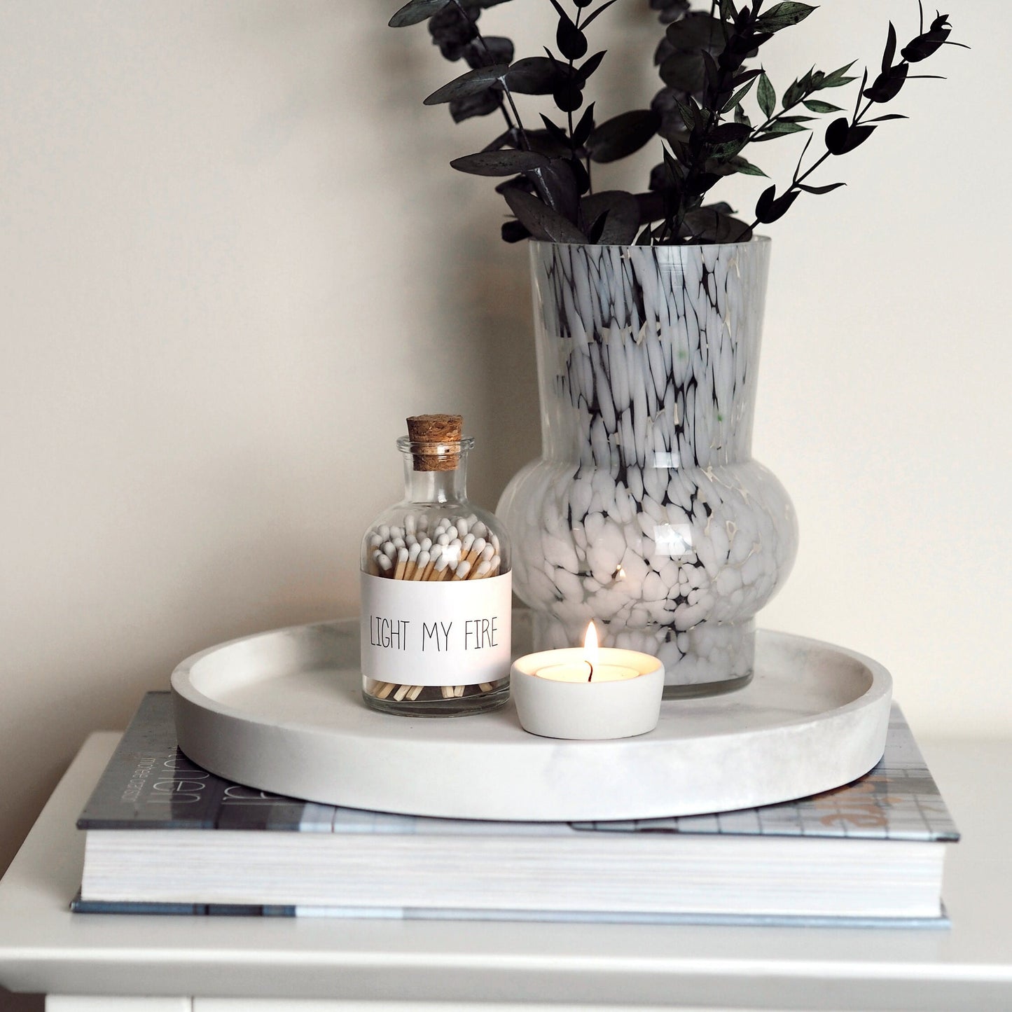 Round Concrete Display Tray (Large)