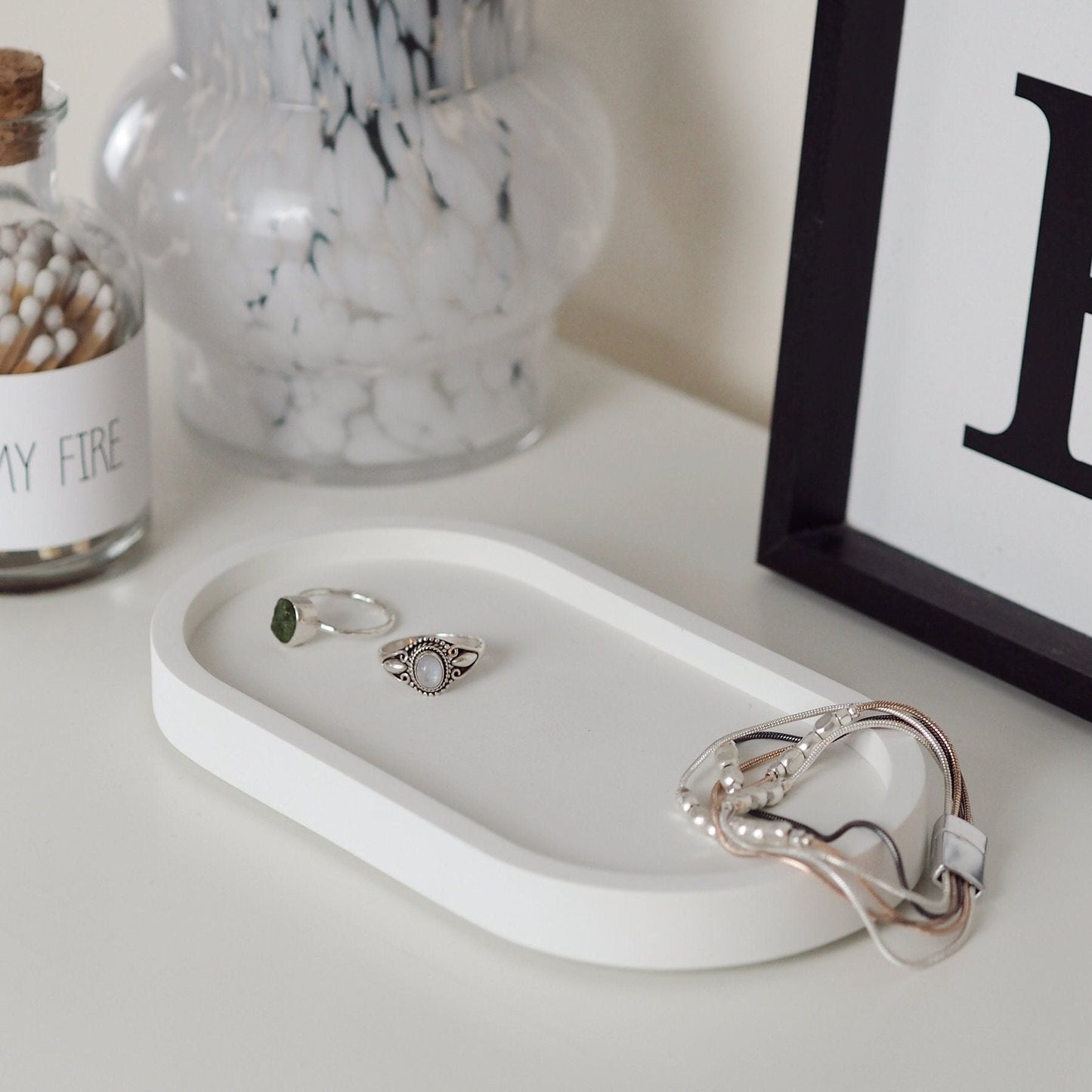 Concrete Oval Tray (Small)