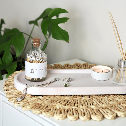 Concrete Oval Styling Tray (Large)