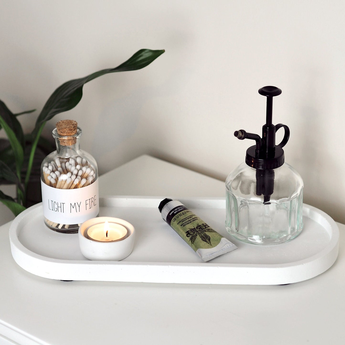Concrete Oval Styling Tray (Large)