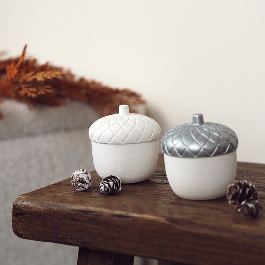 Concrete Acorn Ornament