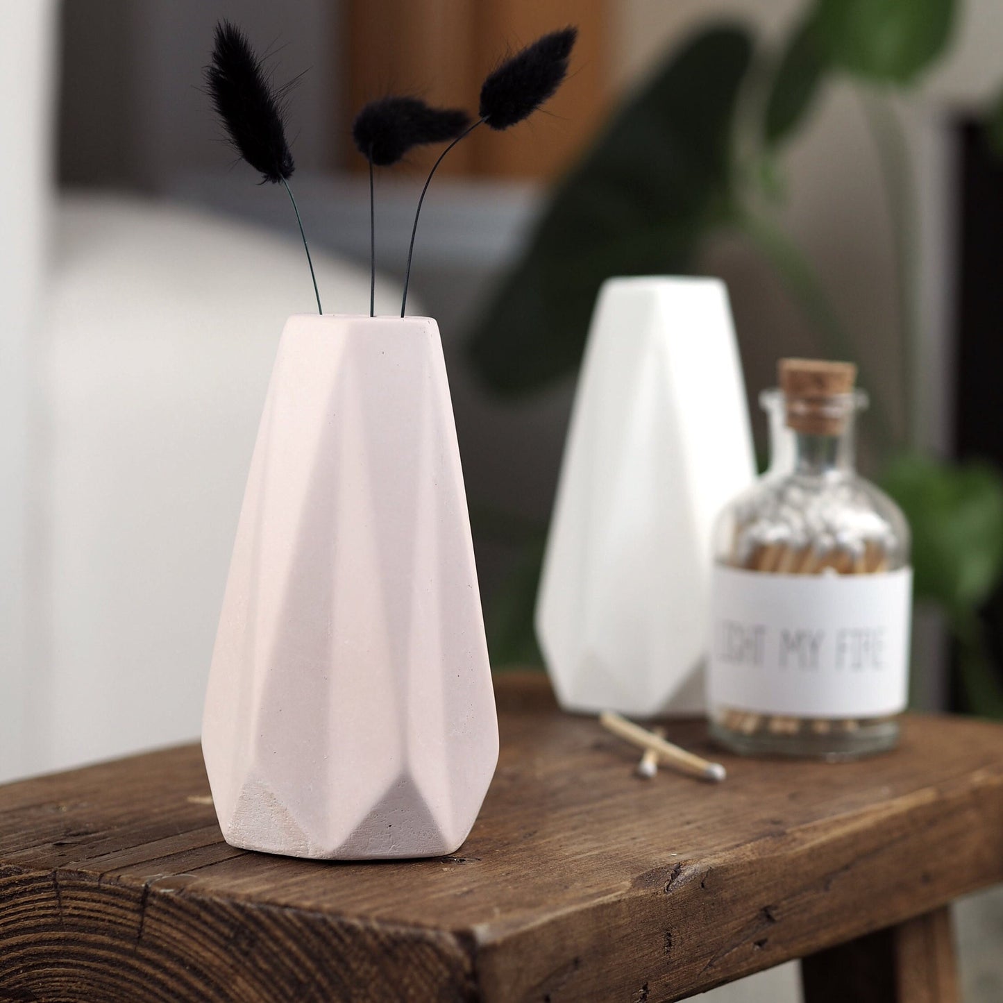 Concrete Geo Vase