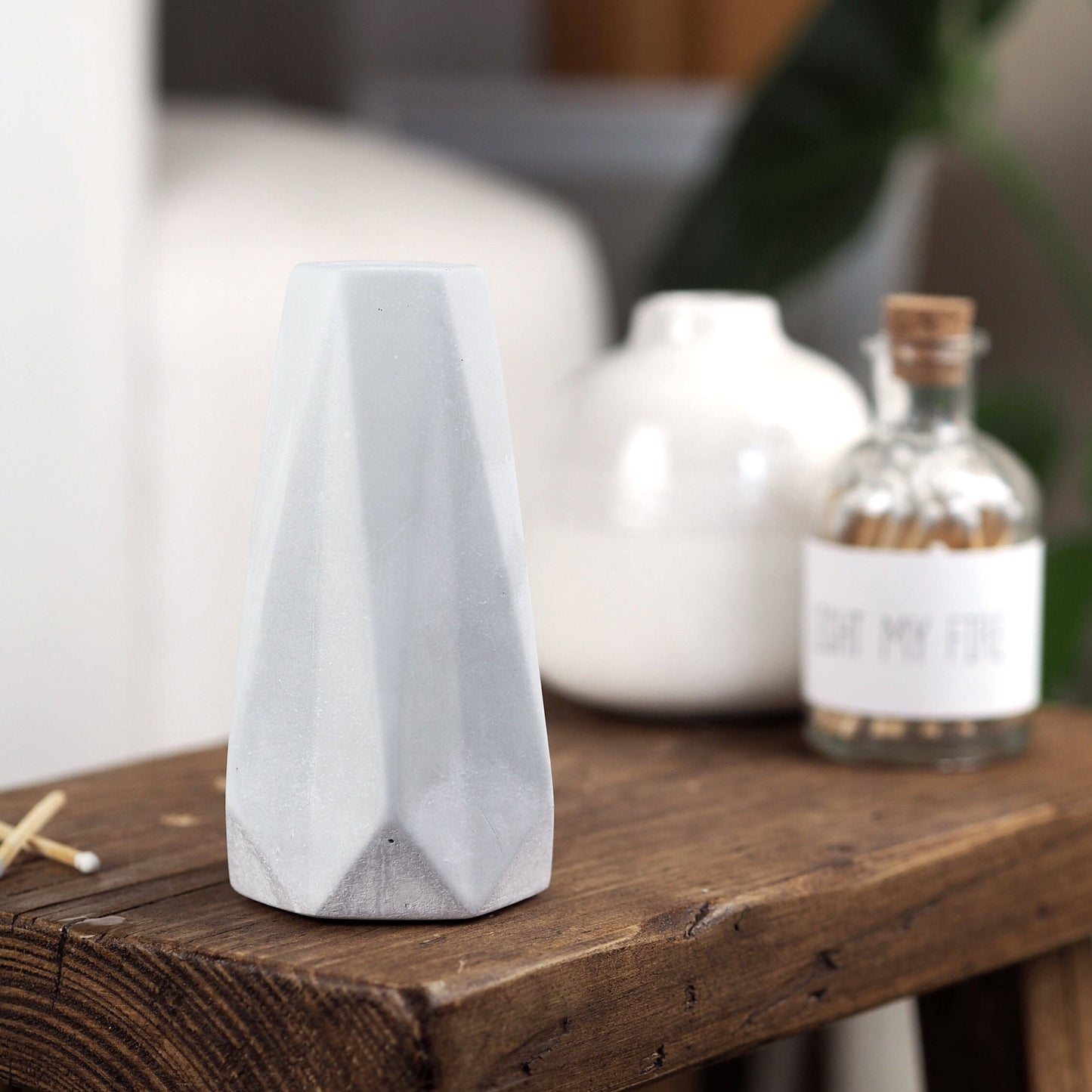 Concrete Geo Vase
