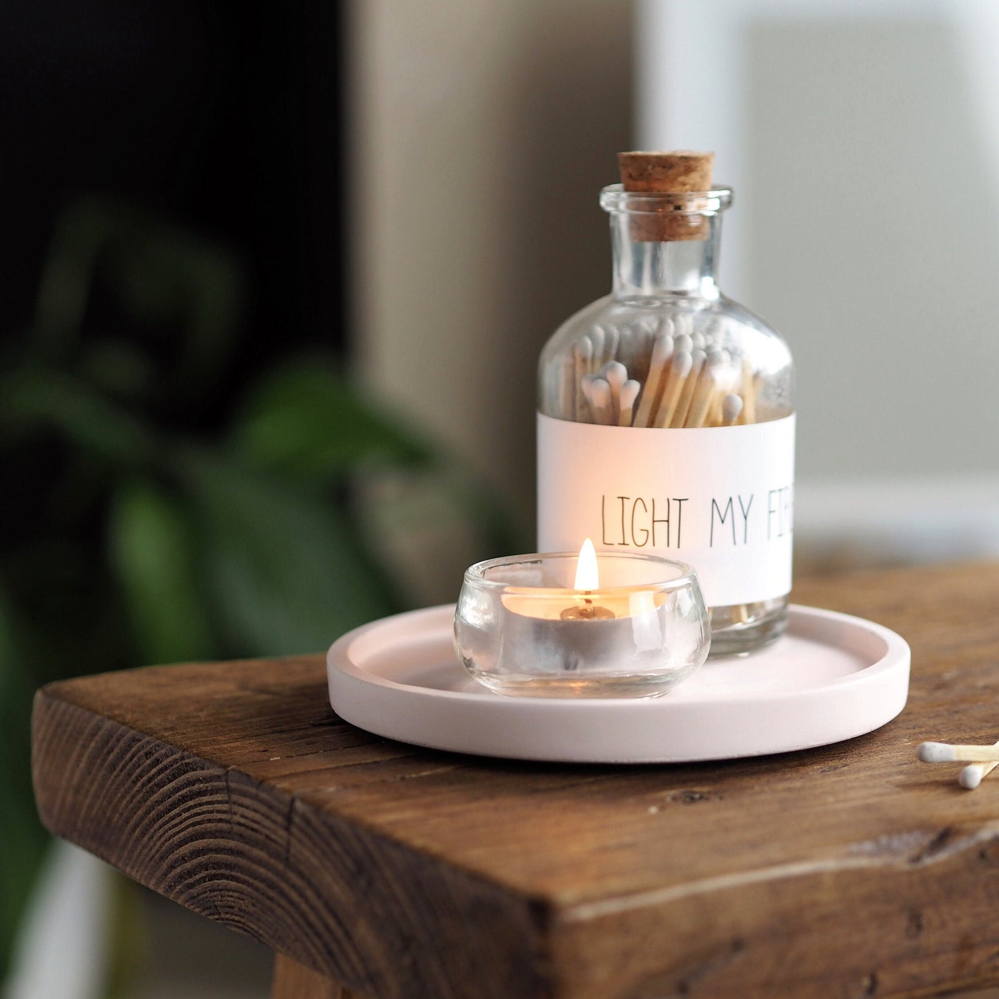 Concrete Mini Circle Tray