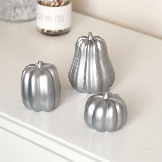 Concrete Squash/Pumpkin Trio