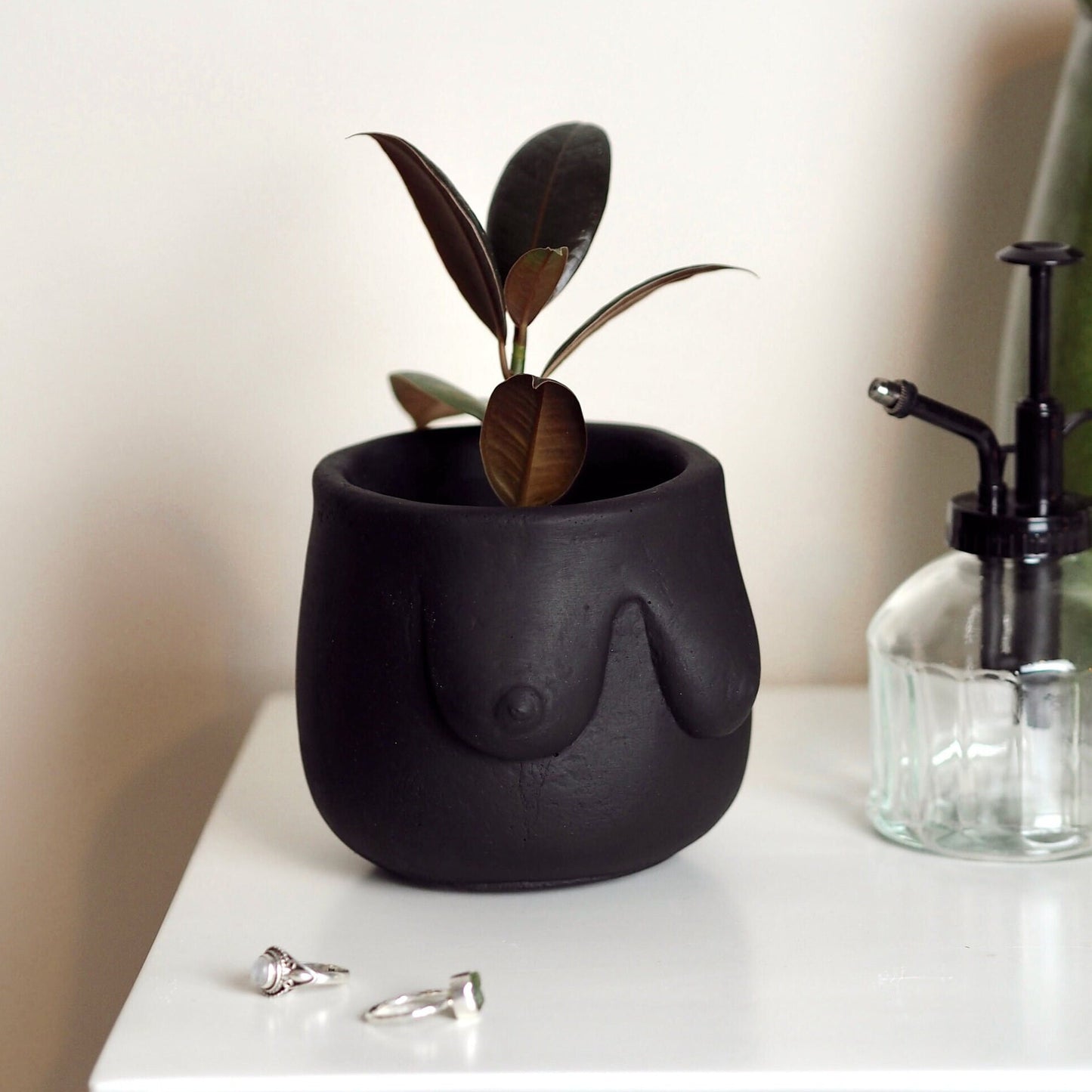 Concrete Boob Planter/Pot
