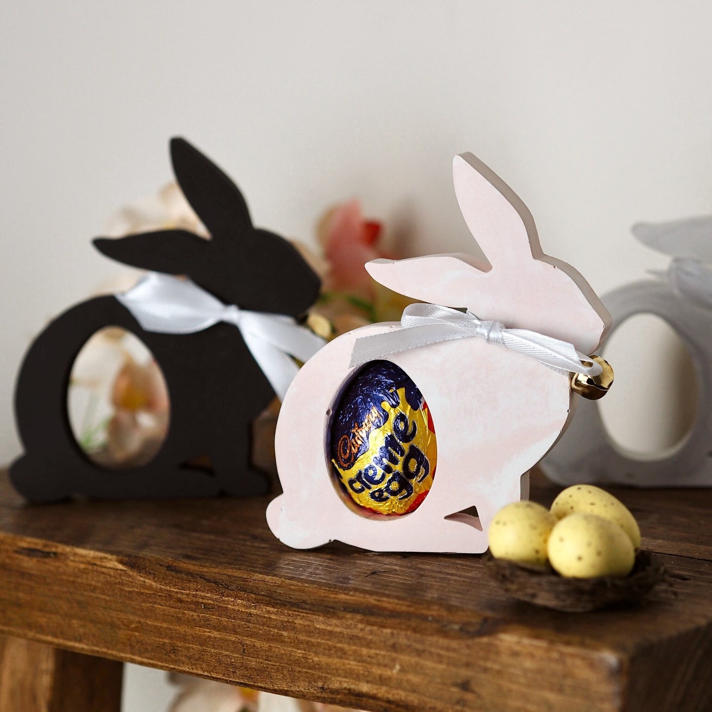 Concrete Easter Bunny Egg Holder