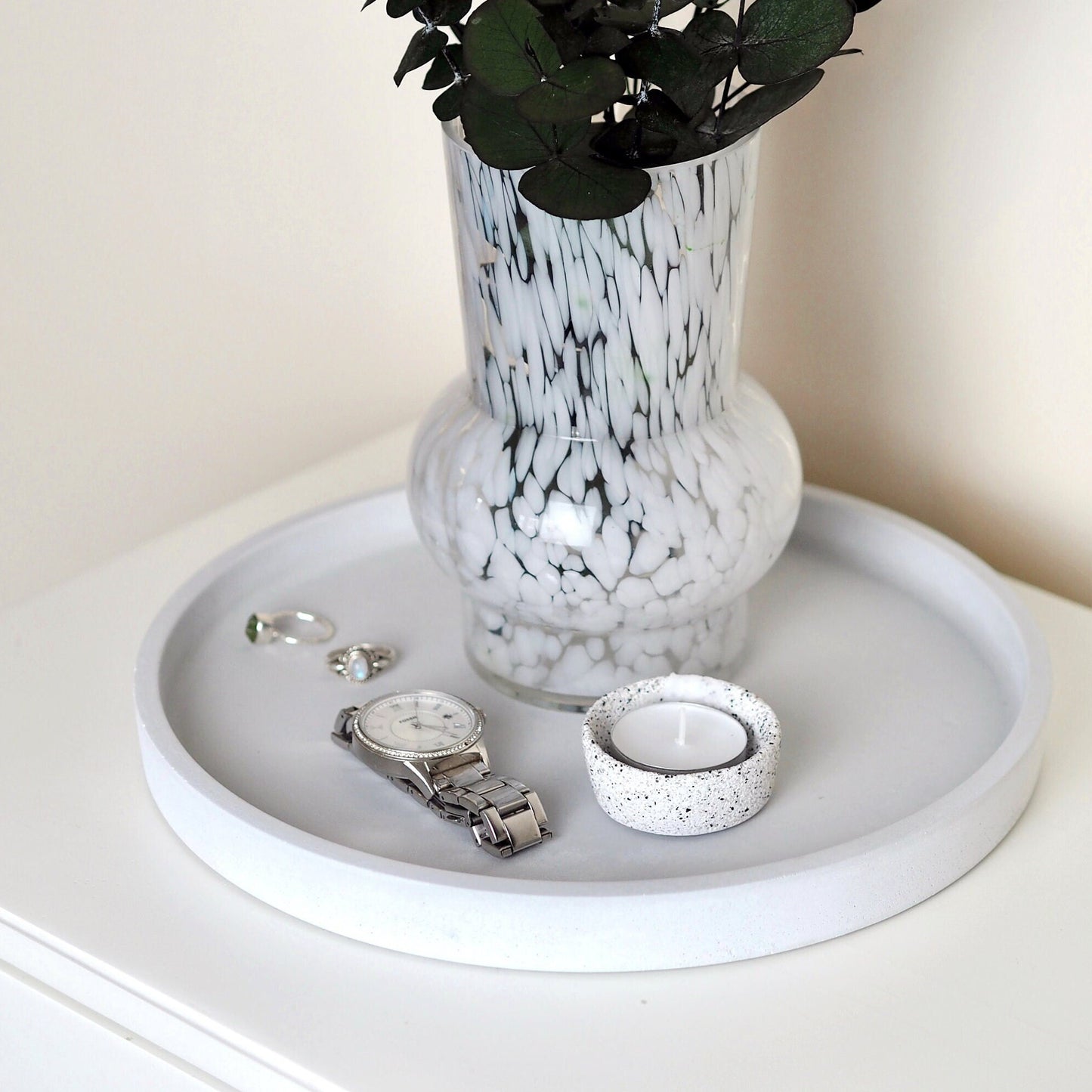 Round Concrete Display Tray (Large)