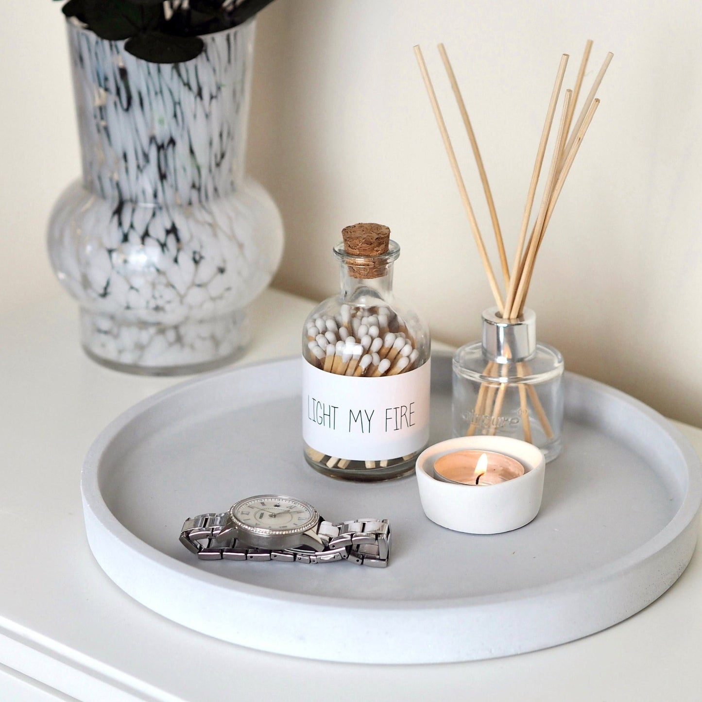Round Concrete Display Tray (Large)