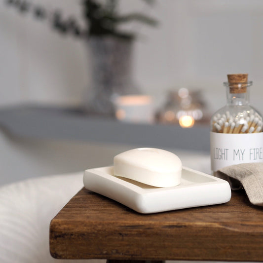 Concrete Rectangle Soap Dish