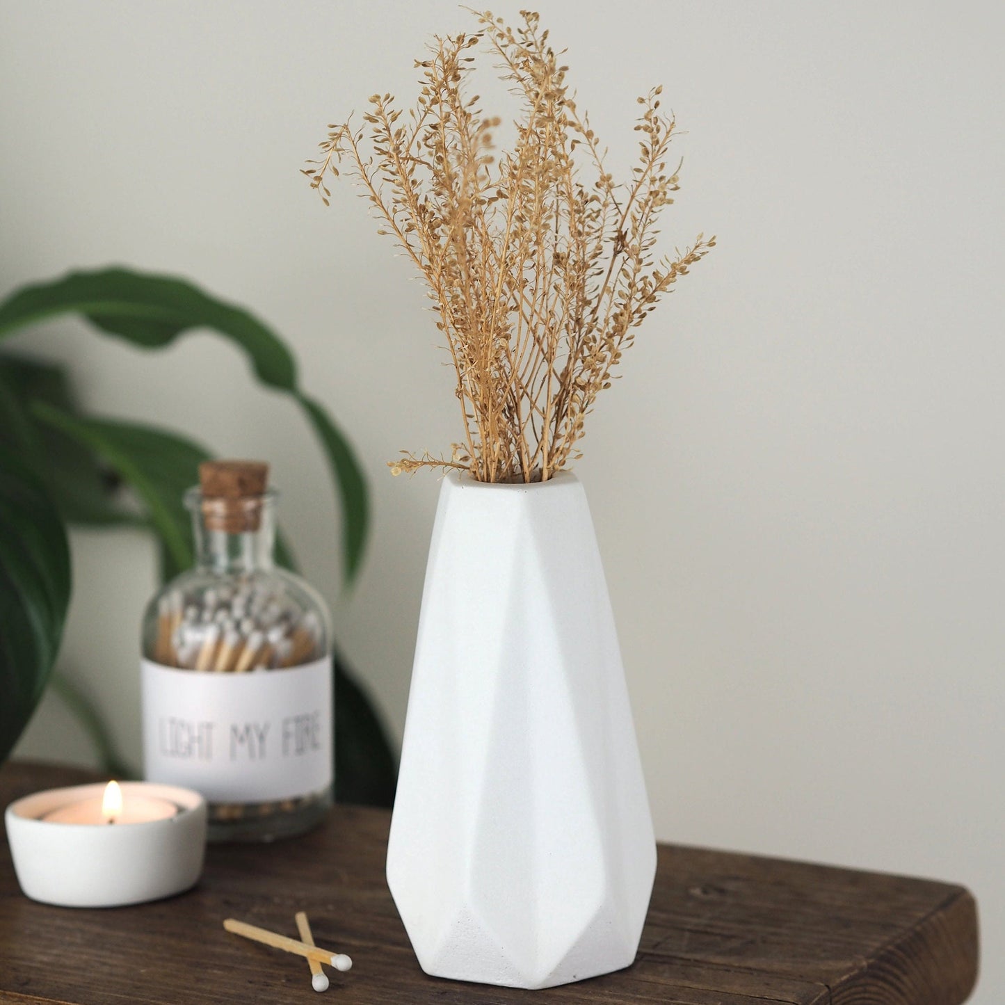 Concrete Geo Vase