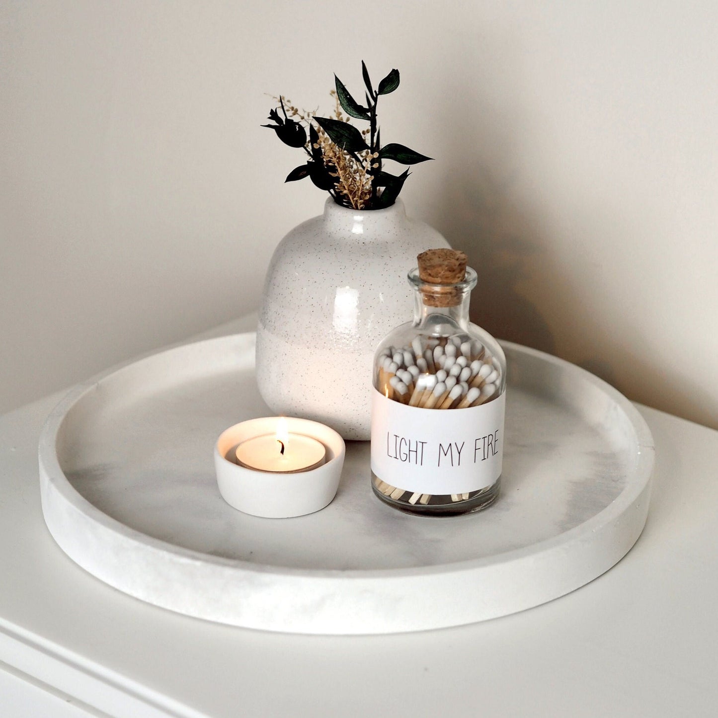 Round Concrete Display Tray (Large)