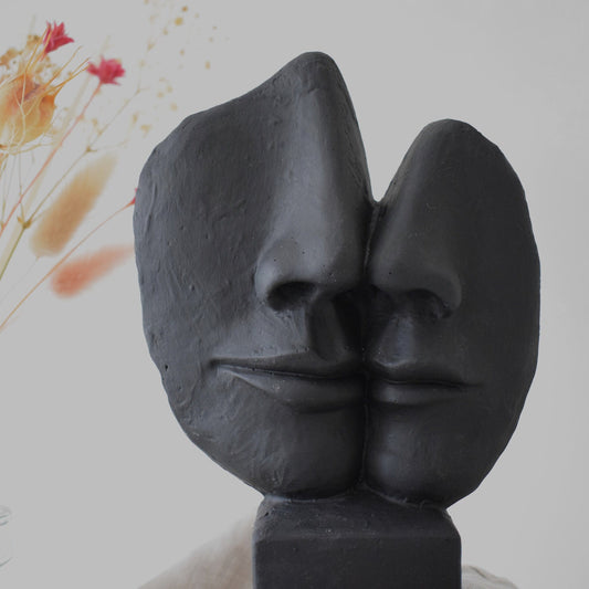 Concrete ‘Faces’ Sculpture Ornament