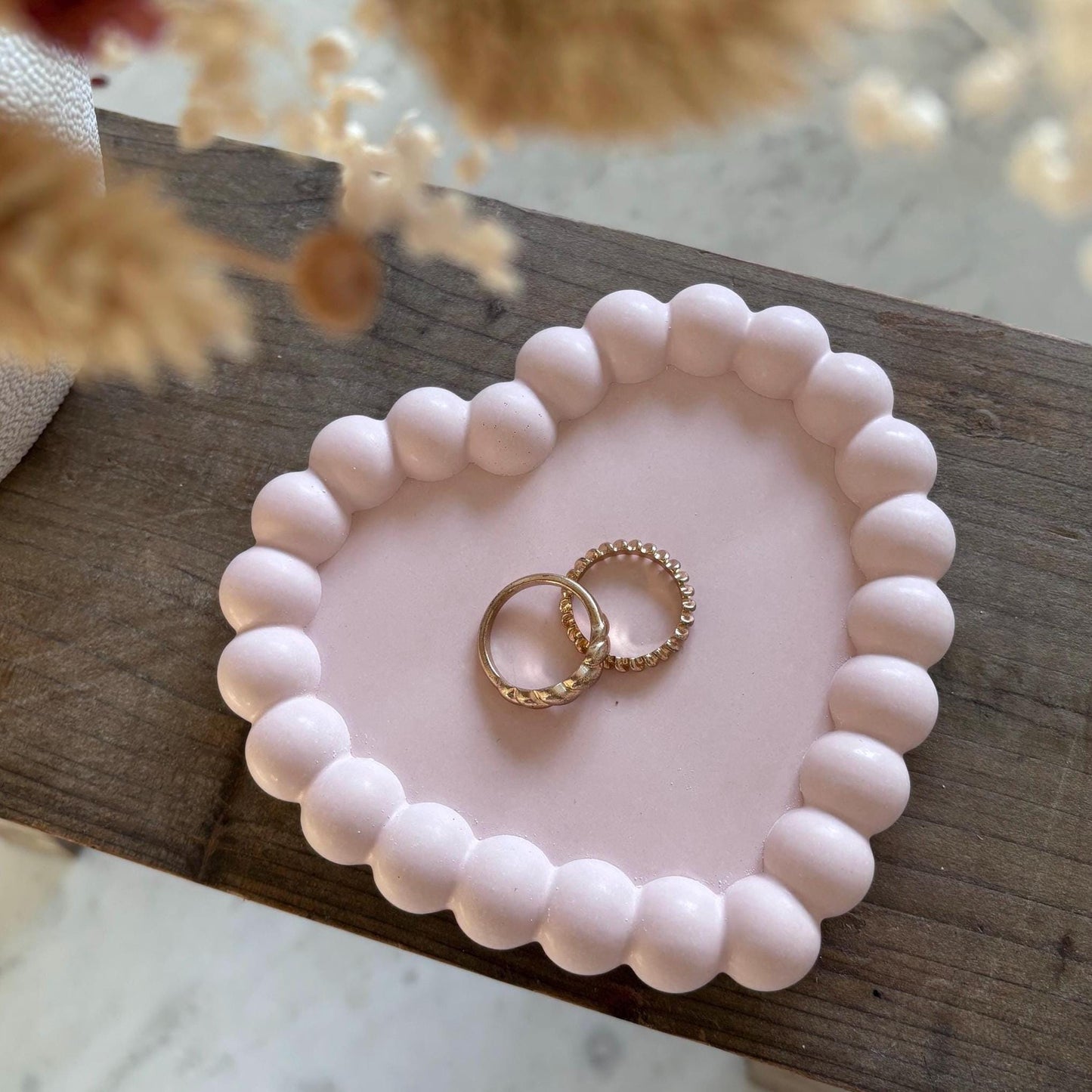 Heart Shaped Concrete Trinket Dish