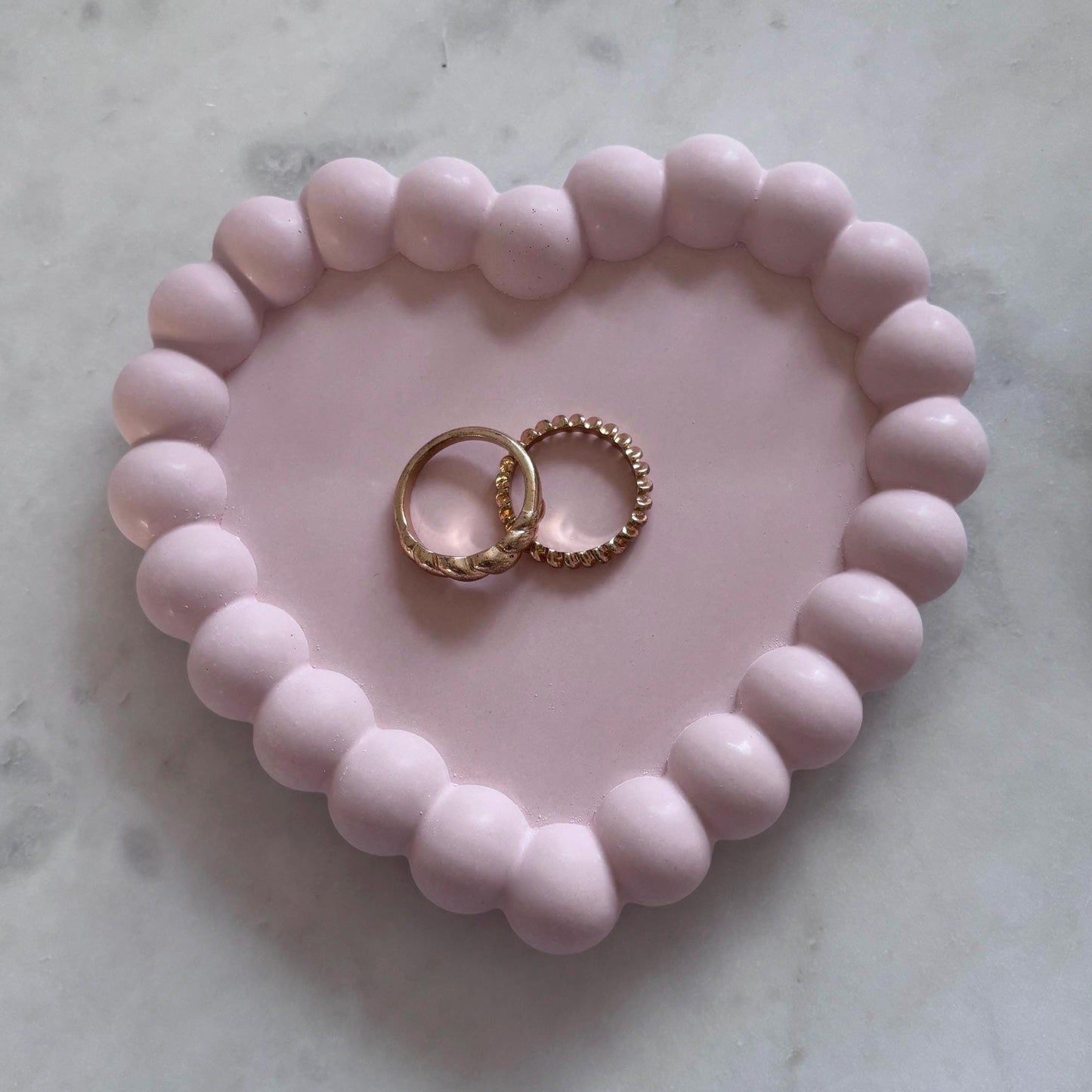 Heart Shaped Concrete Trinket Dish