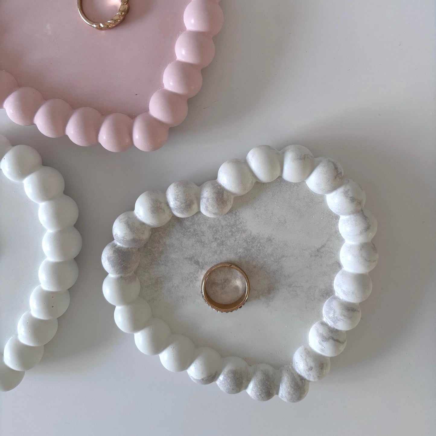 Heart Shaped Concrete Trinket Dish