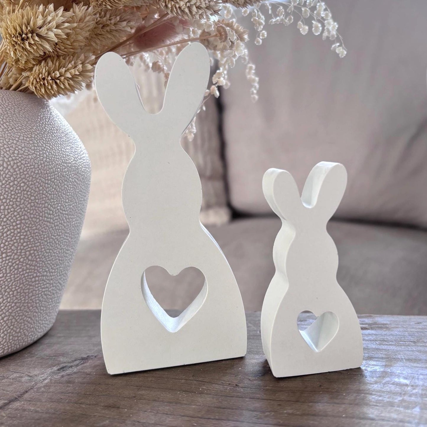 Concrete Easter Bunnies (Set of 2)