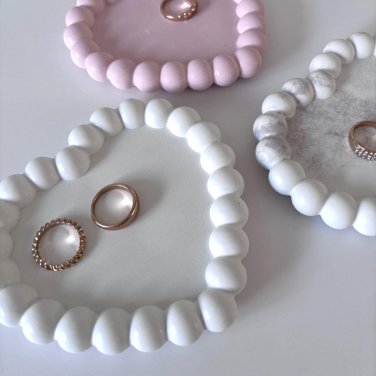 Heart Shaped Concrete Trinket Dish
