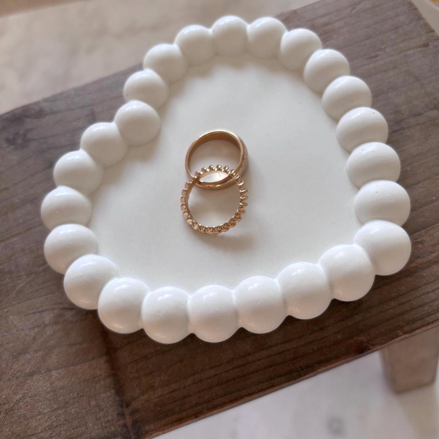 Heart Shaped Concrete Trinket Dish