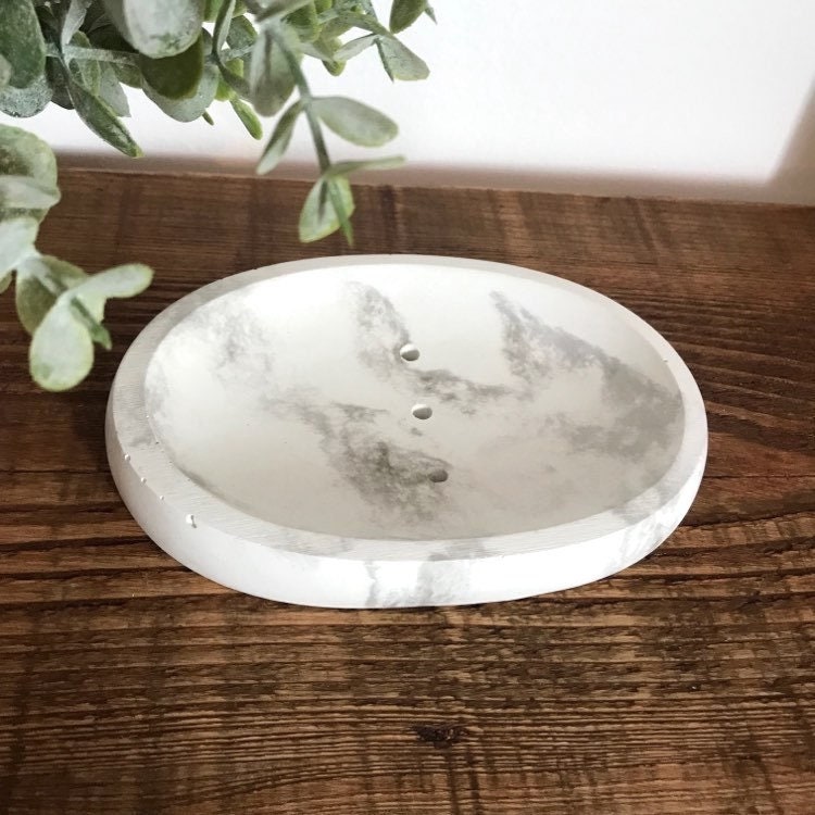 Oval Concrete Soap Dish