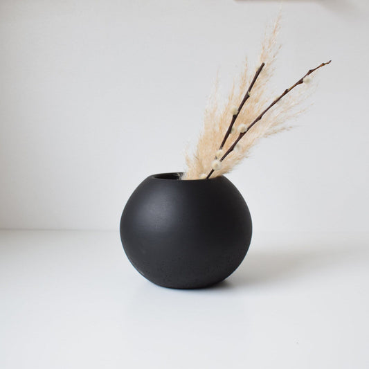 Concrete Ball Vase