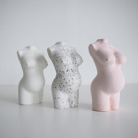 Concrete Pregnant Body Sculpture