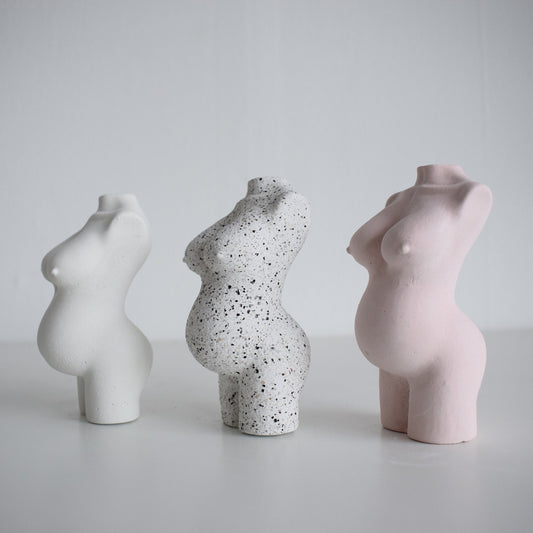 Concrete Pregnant Body Sculpture