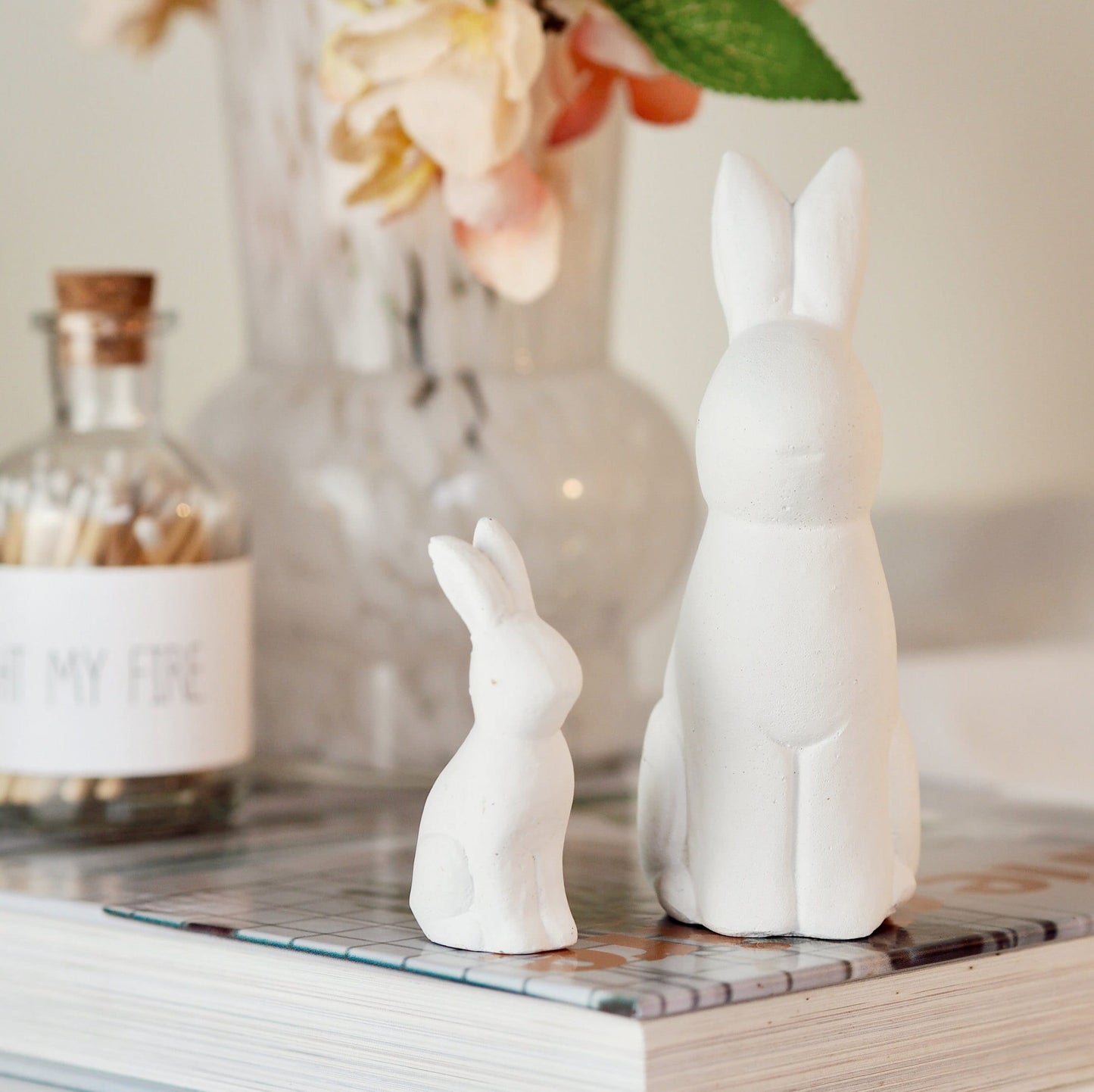 Concrete Easter Bunny Ornaments