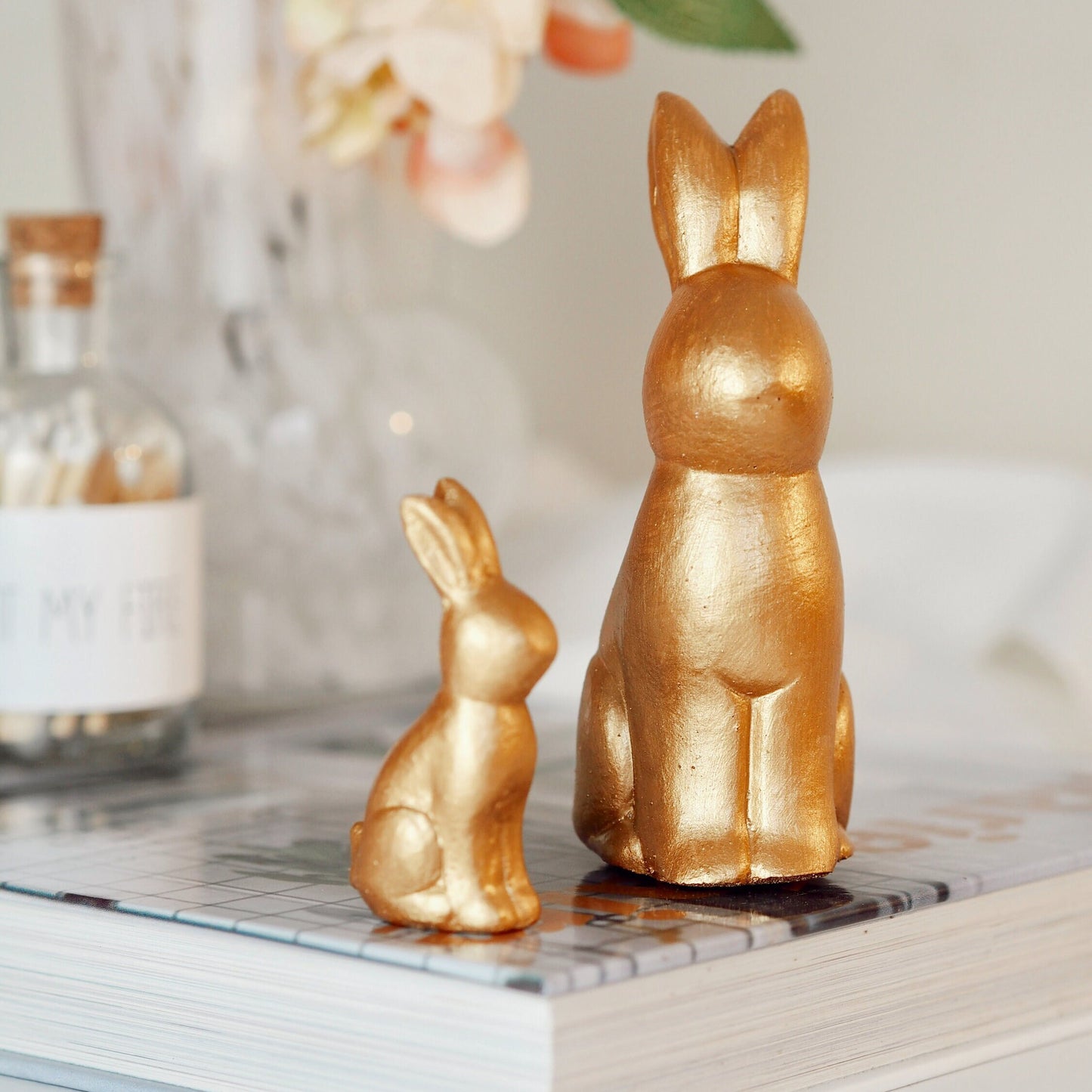 Concrete Easter Bunny Ornaments