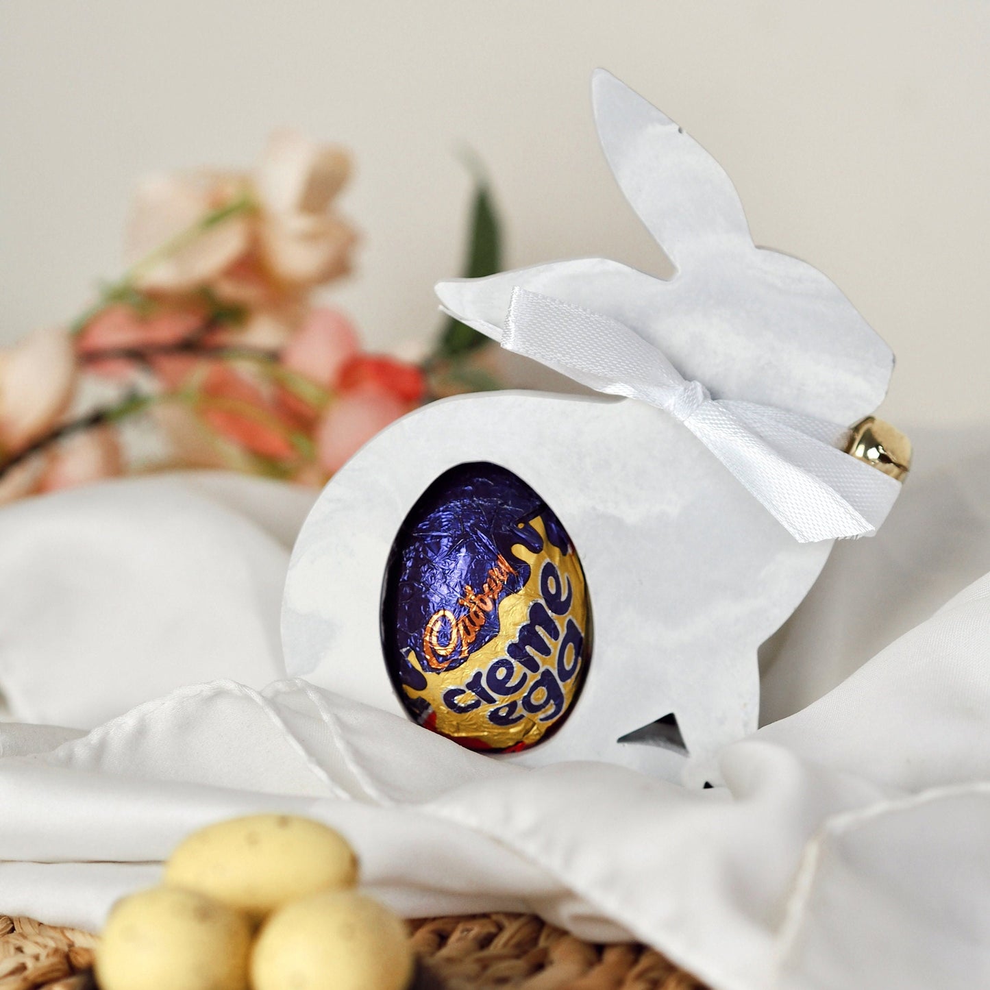 Concrete Easter Bunny Egg Holder