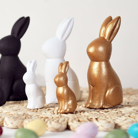 Concrete Easter Bunny Ornaments