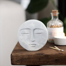 Load image into Gallery viewer, Concrete Moon Face Sculpture
