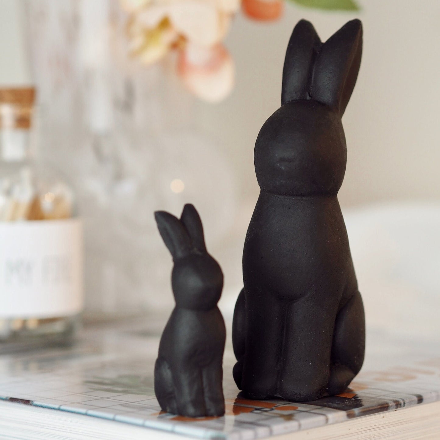 Concrete Easter Bunny Ornaments