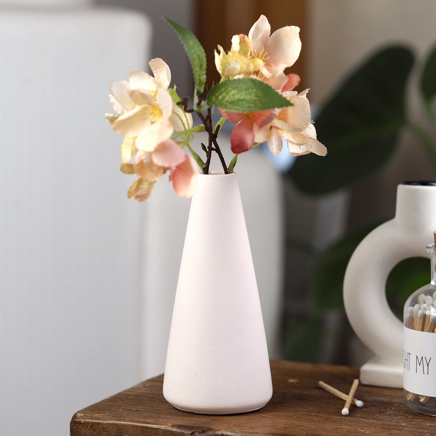 Concrete Tall Bud Vase