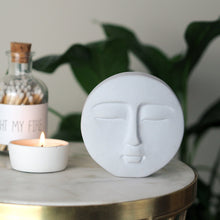 Load image into Gallery viewer, Concrete Moon Face Sculpture
