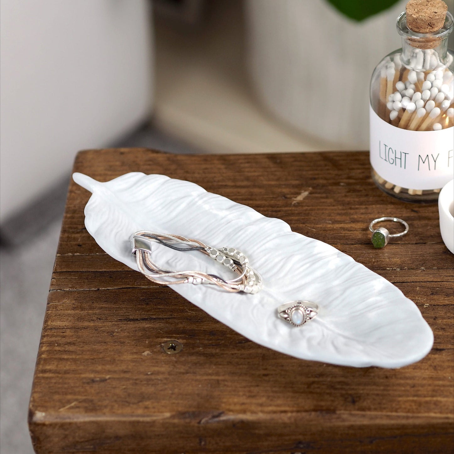 Concrete Feather Tray