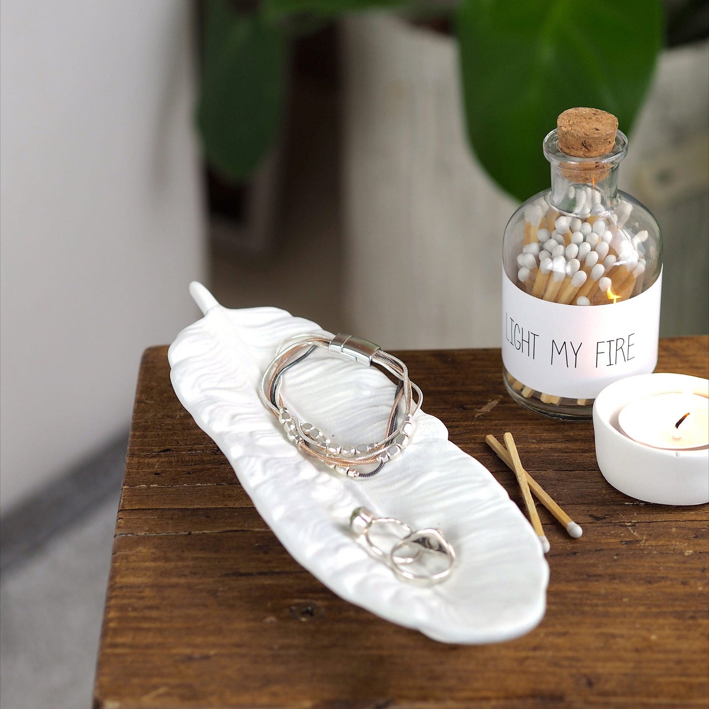 Concrete Feather Tray