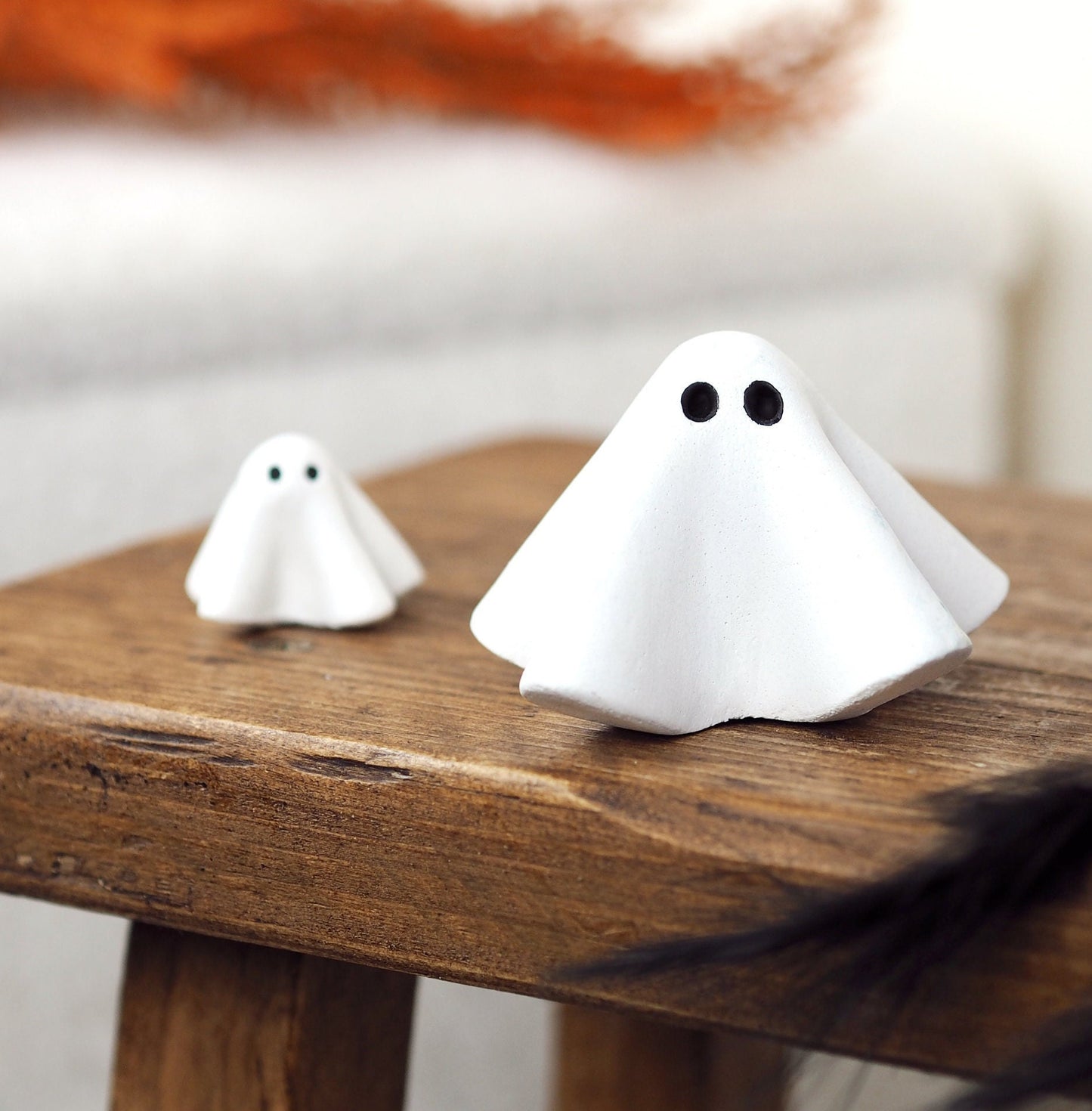 Concrete Ghost Ornament (Set of 2)