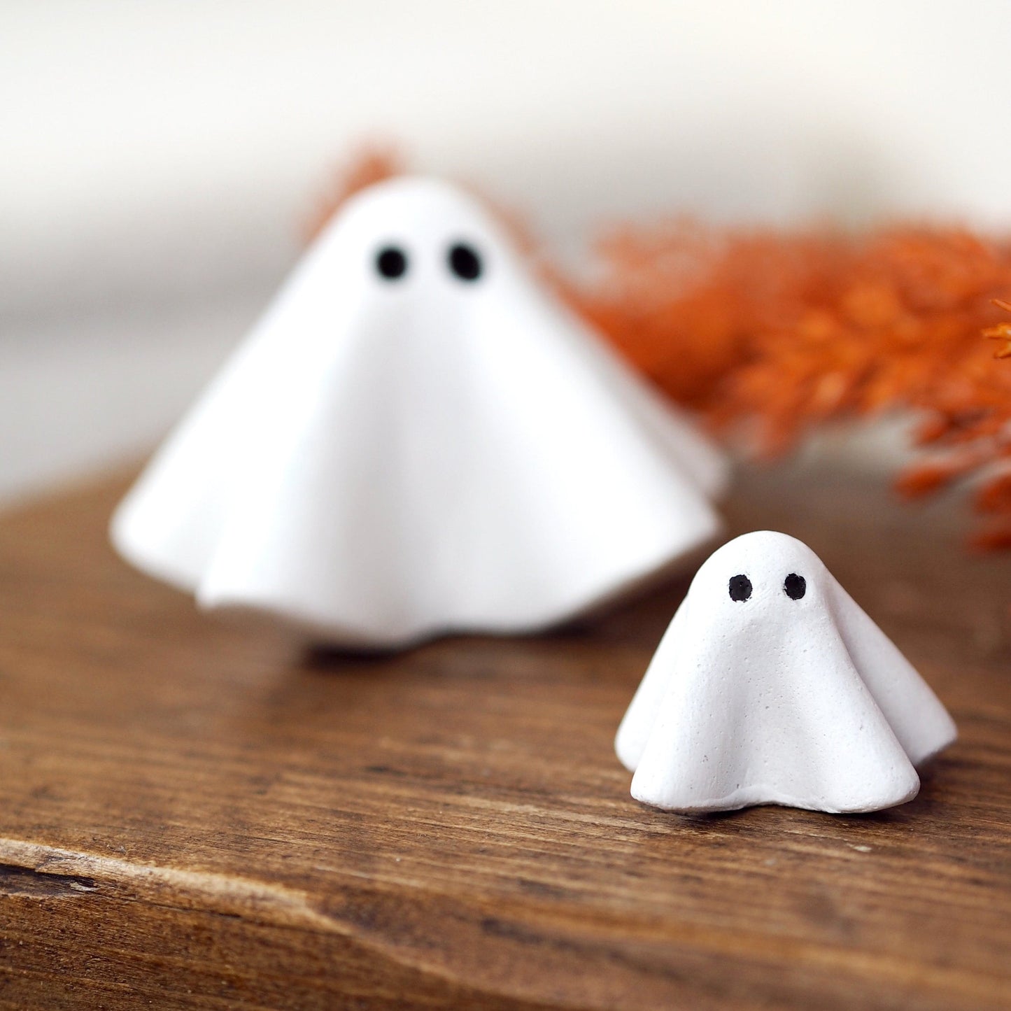 Concrete Ghost Ornament (Set of 2)