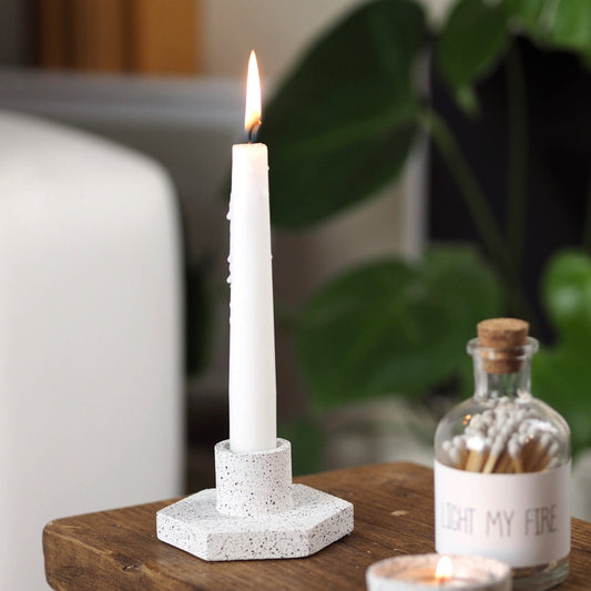 Concrete Hex Candle Stick Holders
