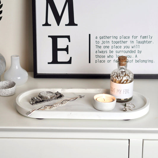 Concrete Oval Styling Tray (Large)