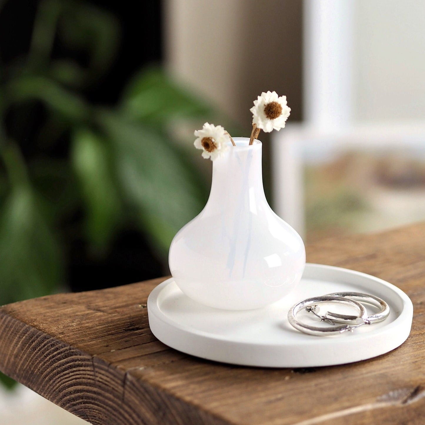 Concrete Mini Circle Tray