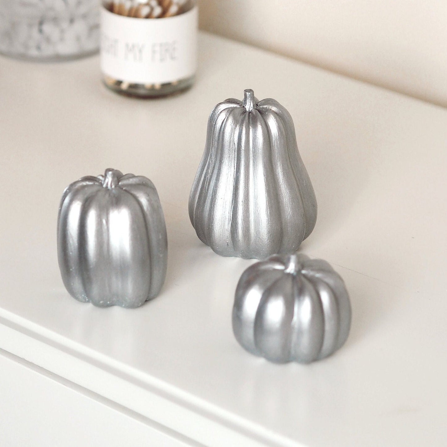 Concrete Squash/Pumpkin Trio