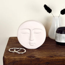 Load image into Gallery viewer, Concrete Moon Face Sculpture
